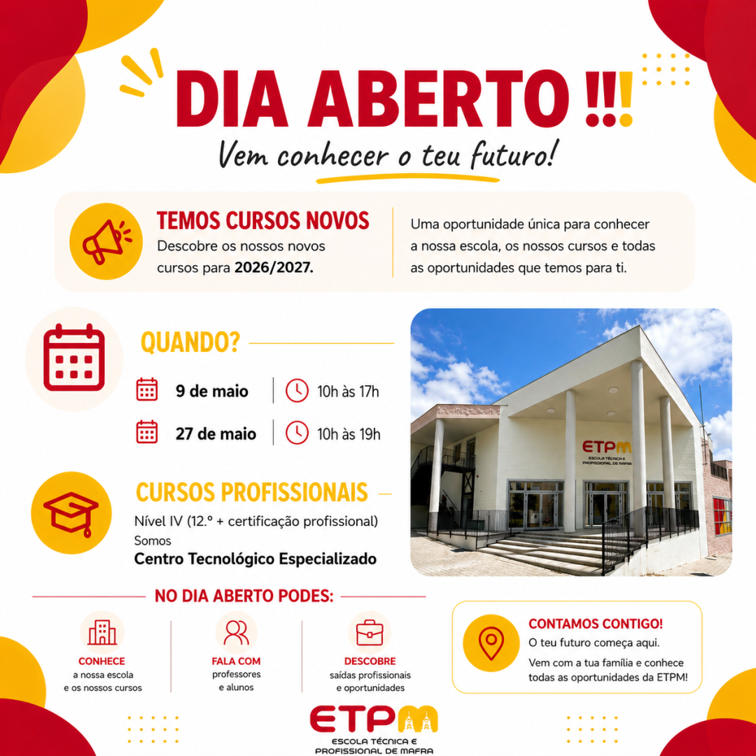 📣 Dia Aberto ETPM